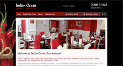 Desktop Screenshot of indianoceanrestaurant.co.uk