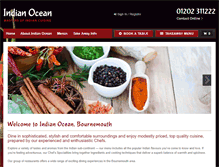 Tablet Screenshot of indianoceanrestaurant.co.uk